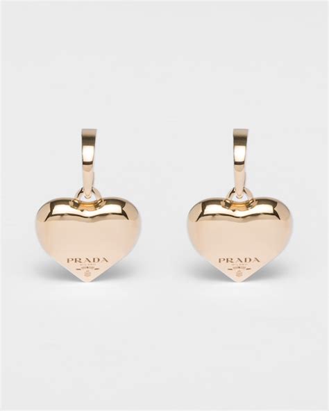 prada gold earrings|Prada earrings price.